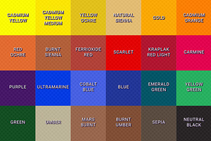 24 Colors Swatches Leningrad