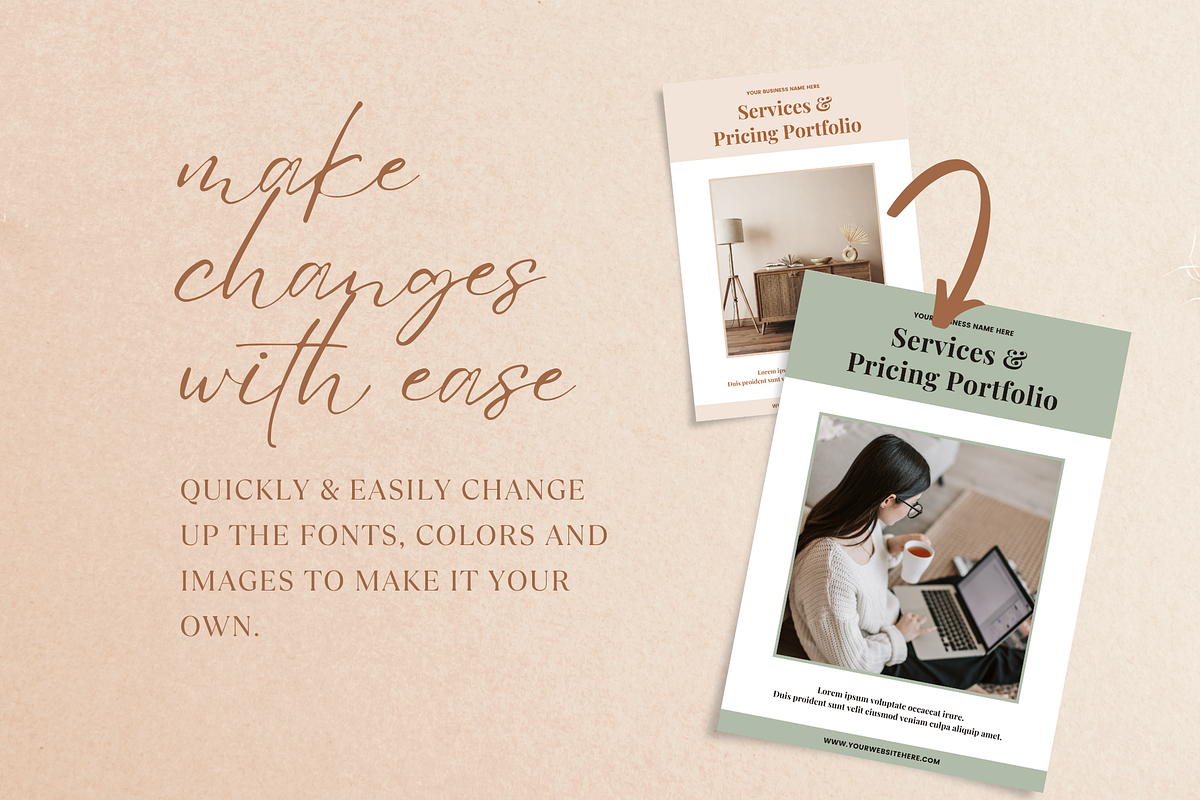 Services & Pricing Guide Canva, a Templates & Theme by The Chaos Project (Photo 5 of 9)