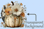 Whimsical Autumn Pumpkin Clipart, a Seasonal Illustration by Canvas Craft (Thumbnail 2 of 10)