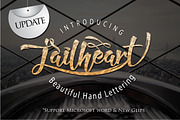 Jailheart Hand Lettering + bonus, a Script Font by Olexstudio (Thumbnail 1 of 5)