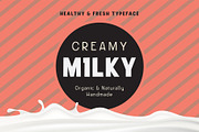 Creamy Milky, a Sans Serif Font by Me55enjah Design (Thumbnail 1 of 6)
