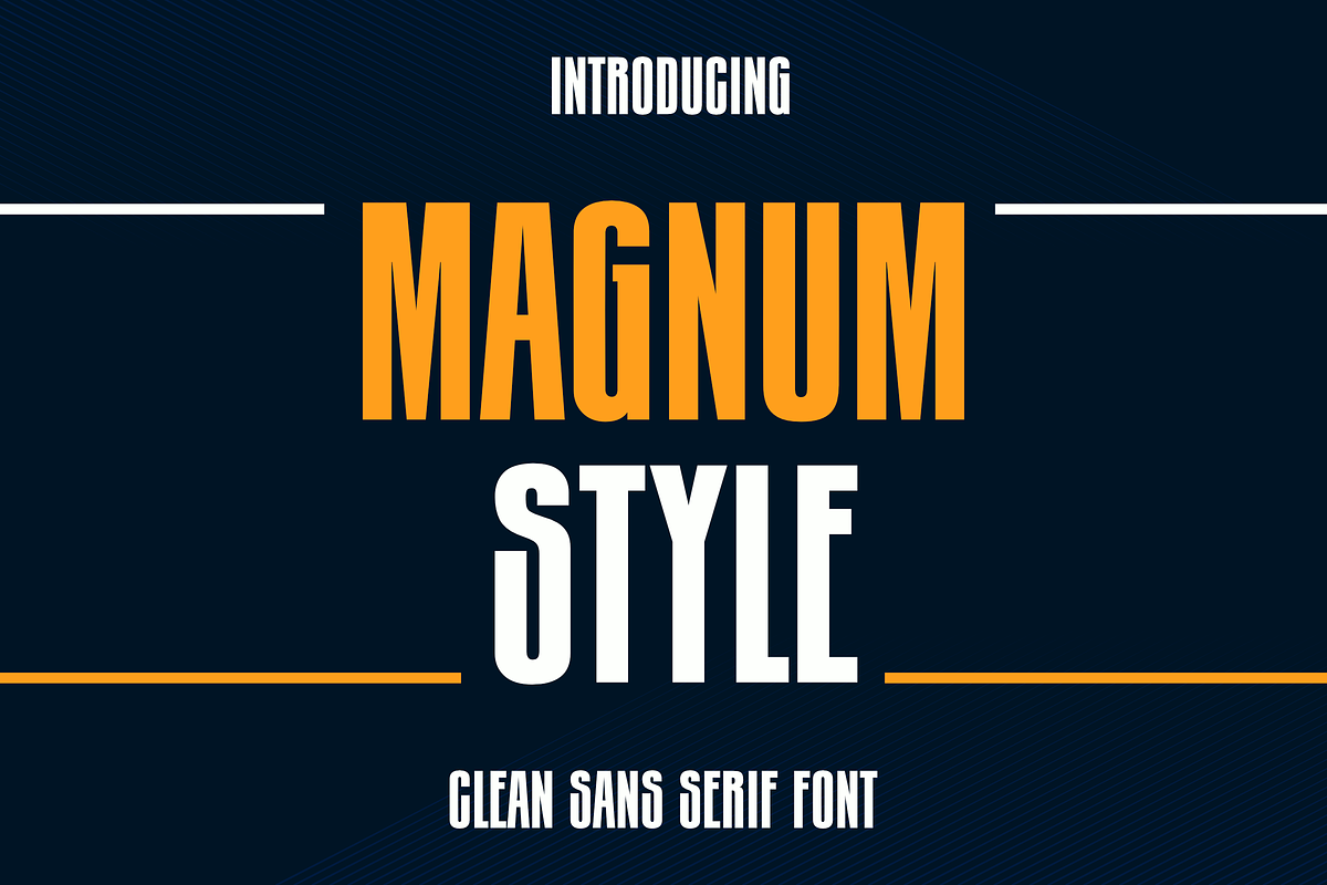 Magnum Style, a Sans Serif Font by RADesigns21 (Photo 1 of 9)