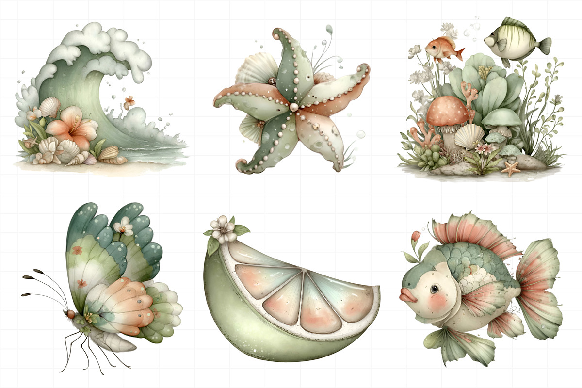 Whimsical Summer Clipart, an Illustration by Daily.Designs (Photo 3 of 7)