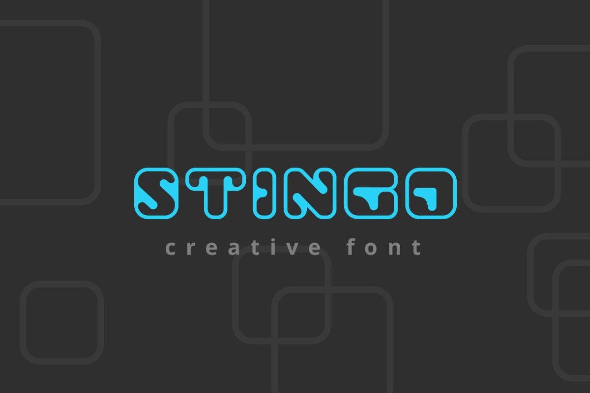 Stingo Digital Font, a Font by Sentavio (Photo 1 of 4)