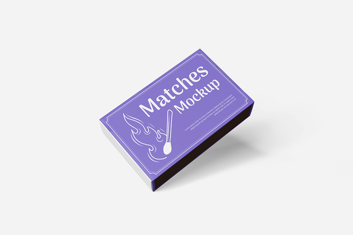 Matches Mockup PSD, an Advertising Mockup by Indah (Photo 6 of 6)