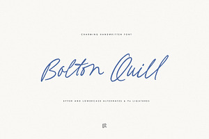 Bolton Quill Script