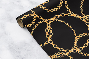 Chains & Belts Seamless Patterns