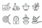 Vector Bundles Kitchen Outline Icons, an Outline Icon by adenpinkstore (Thumbnail 9 of 10)