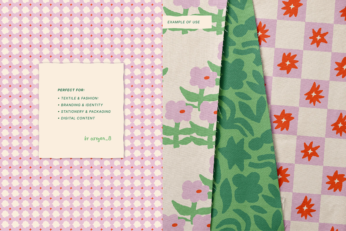 Barefoot Blooms. Seamless Patterns, a Pattern Graphic by oxygen_8 (Photo 9 of 9)