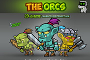 The Orcs Character Sprites 08, an Illustration by CreativeGameArt (Thumbnail 1 of 4)