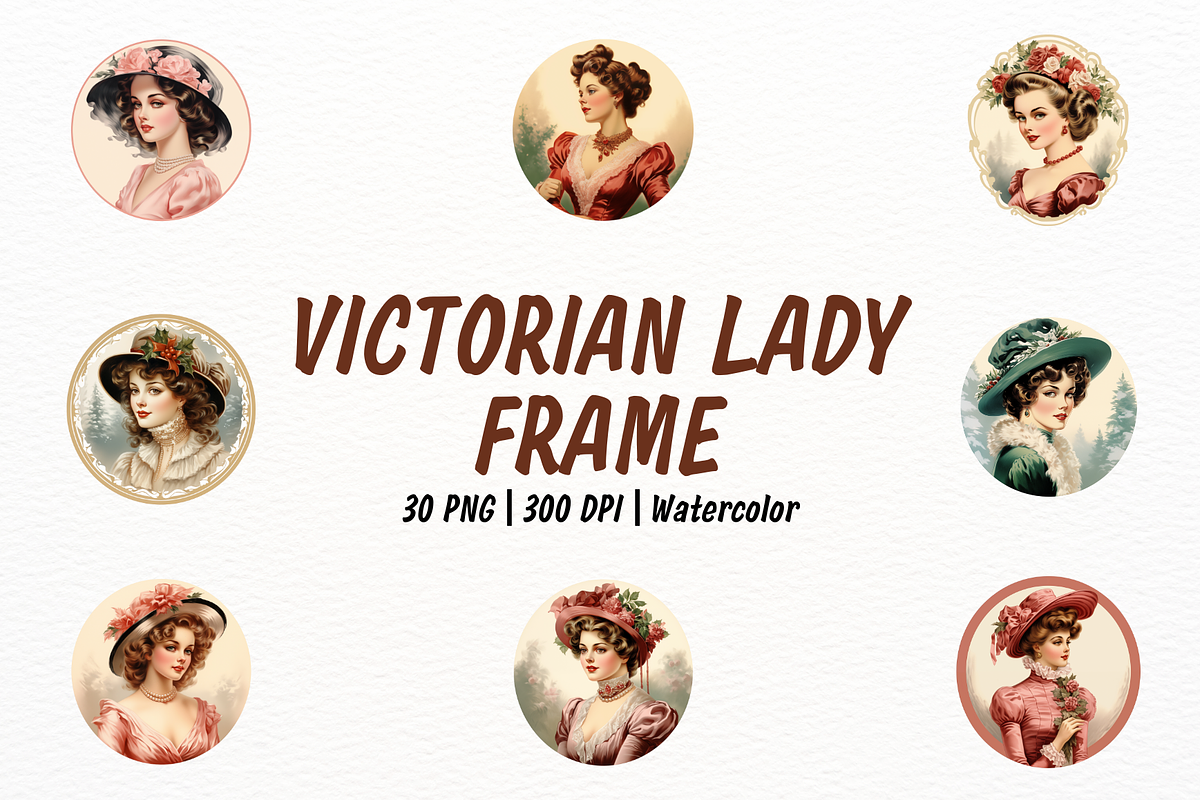 Victorian Elegant Lady Logo, a Person Illustration by New-School-Wave (Photo 1 of 5)