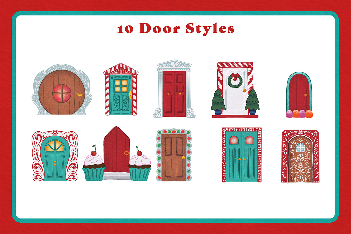 Printable Gingerbread House Builder, an Object Graphic by The Digital Prop Shop (Photo 4 of 7)