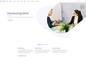 Mind Bootstrap-4 HTML Template