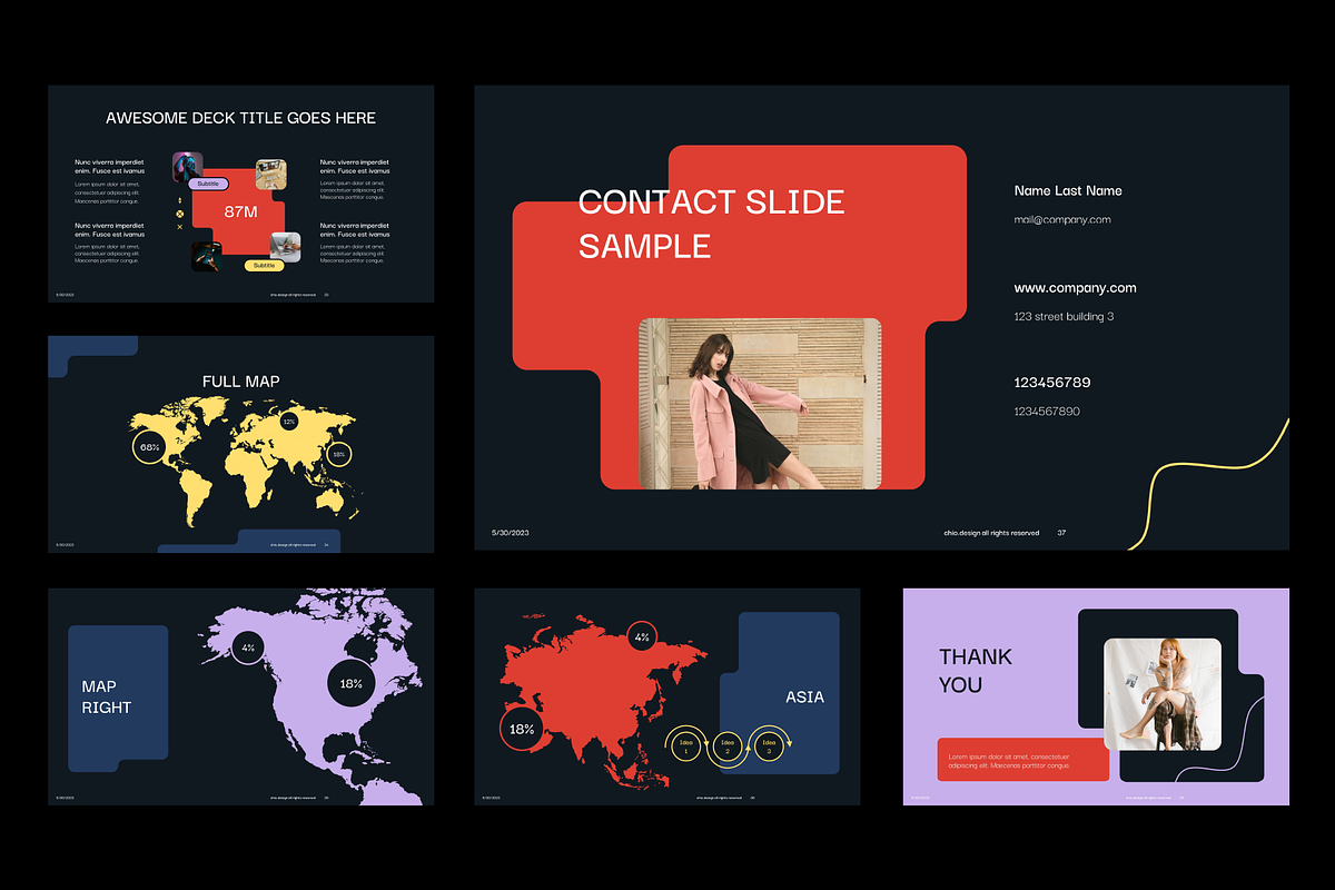 Dark Mode Elemental PowerPoint, a Presentation Template by chio.design - Khalay Chio (Photo 7 of 7)