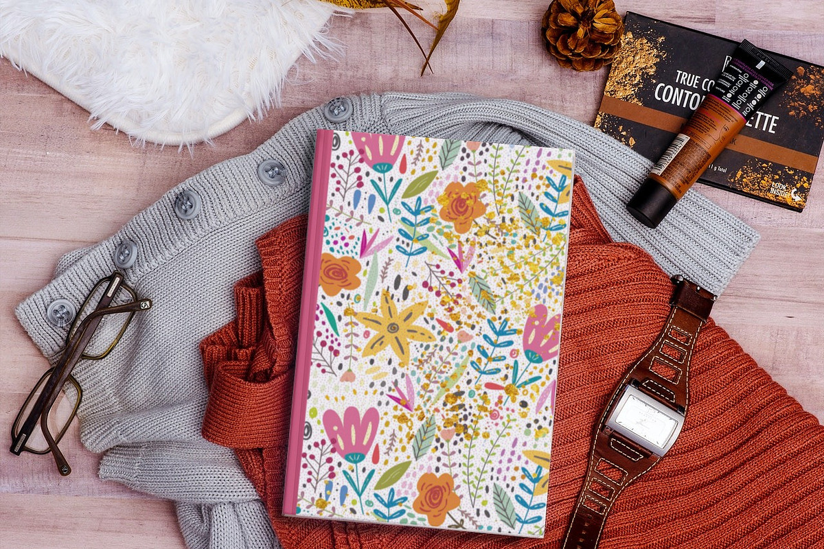 Floral Journal Cover Template, a Magazine Template by Manifesto Design Gallery (Photo 1 of 5)