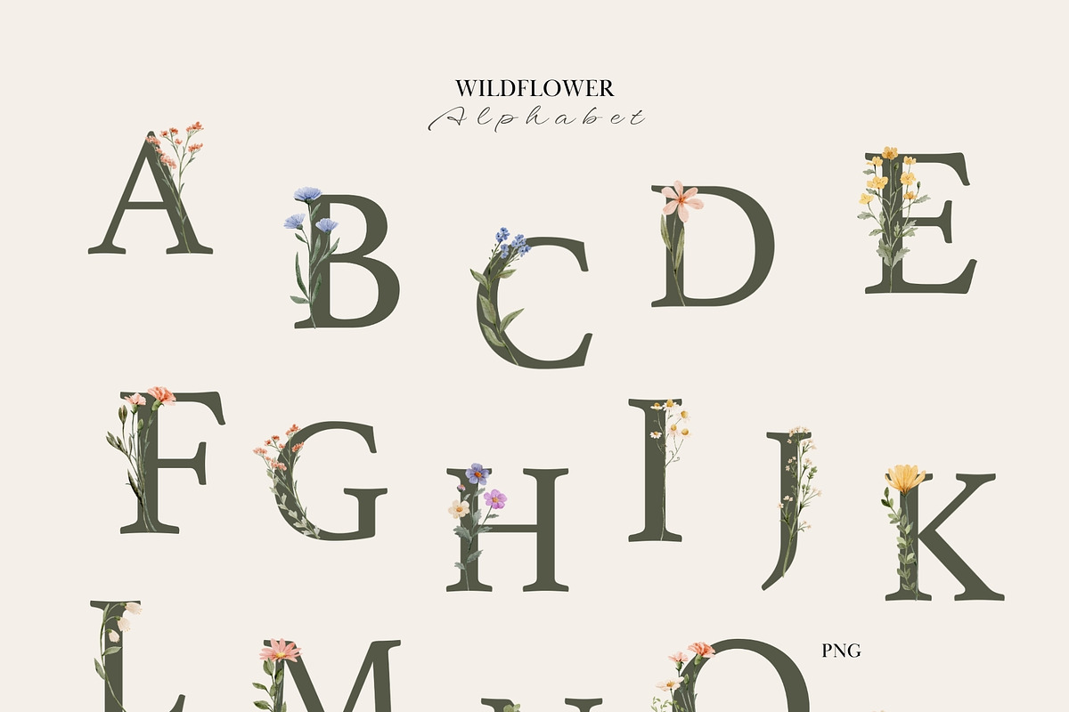 Watercolor Wildflowers Collection, an Object Illustration by Jenteva Art (Photo 6 of 18)