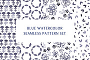 Watercolor Seamless Pattern Set, a Pattern Graphic by Minna May Design (Thumbnail 1 of 5)