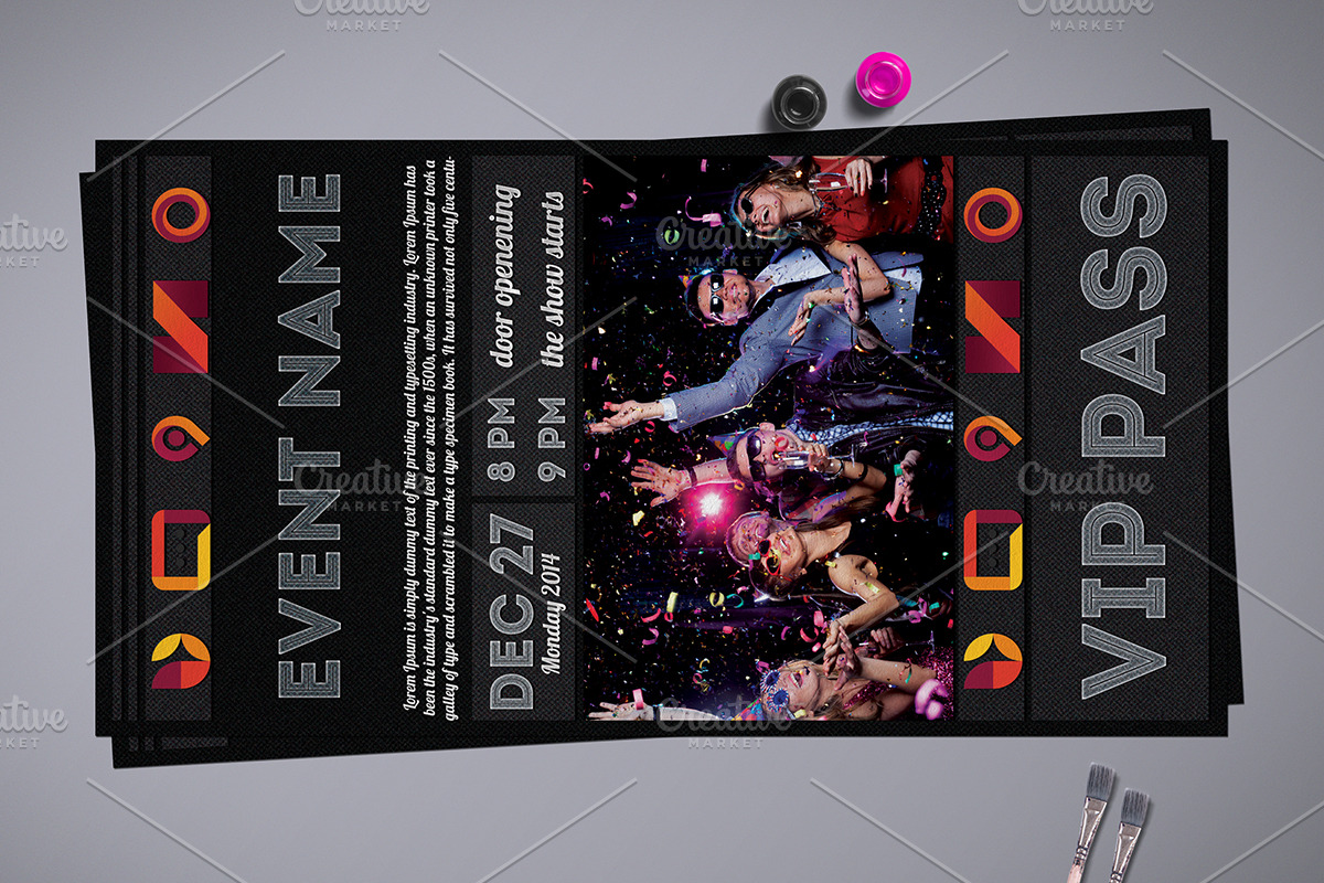 Multipurpose VIP Pass Card, a Card Template by Tzochko (Photo 5 of 5)