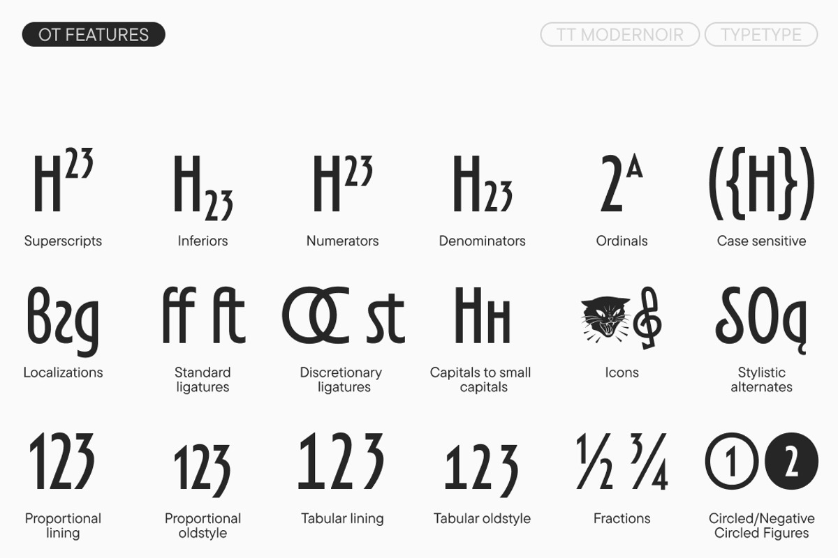 TT Modernoir, a Sans Serif Font by TypeType (Photo 12 of 15)