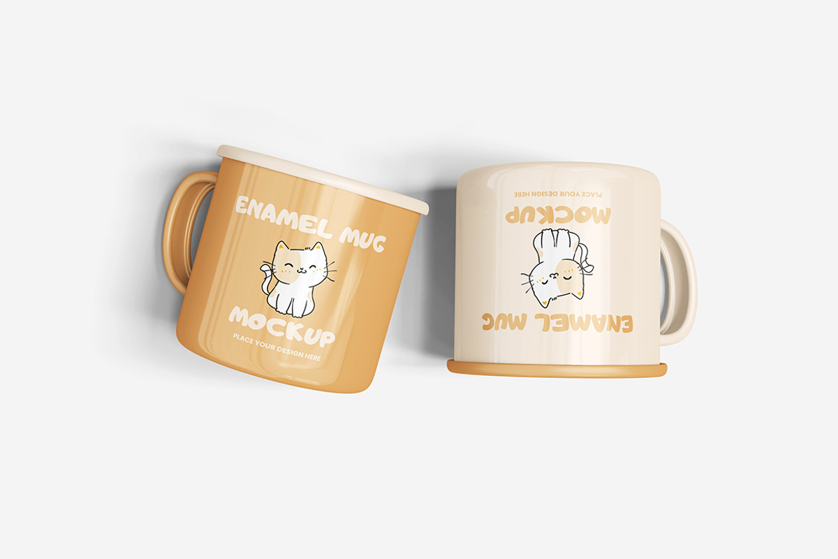 Enamel Mug Mockup, a Cups & Container Mockup by Indah (Photo 5 of 6)
