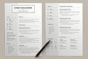 Resume Cindy (2 pages), a Resume Template by sz81 (Thumbnail 2 of 5)