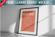 Frame Leaning Against Wall On Fl PSD, a Product Mockup by Bruno's Shop (Thumbnail 1 of 3)