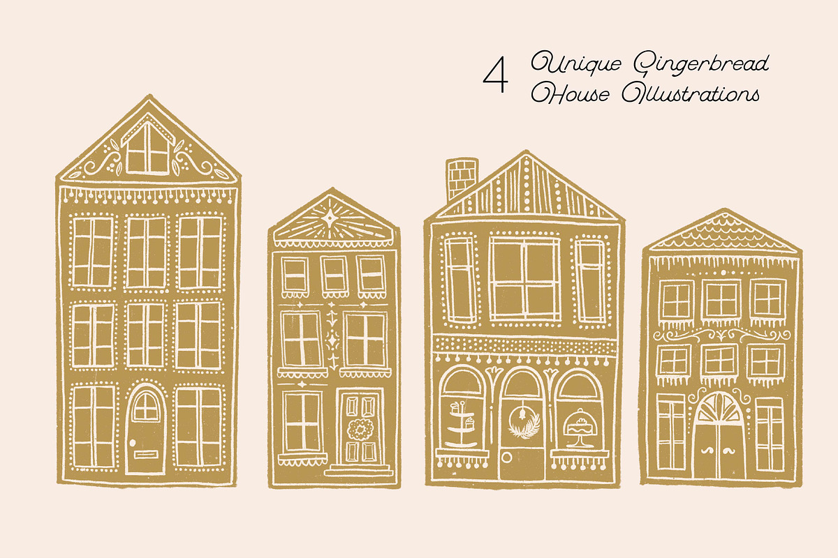 Gingerbread Holiday Illustrations, an Illustration by Abigail Creative (Photo 3 of 7)