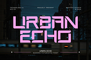 Urban Echo | Modern Futuristic Font, a Sans Serif Font by Masyafi Studio (Thumbnail 1 of 8)