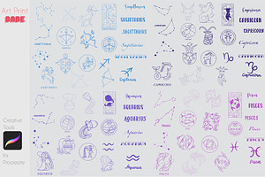 Zodiac Horoscope Stamp AstrologySign