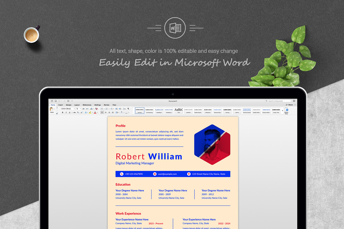 Timeline Resume with Visual Elements preview 4