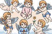 Baby Angel Illustration Set, an Illustration by Tekuni (Thumbnail 12 of 13)