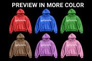 Vintage Washed Hoodie Mockup, a Hoody Mockup by yalanois (Thumbnail 3 of 6)