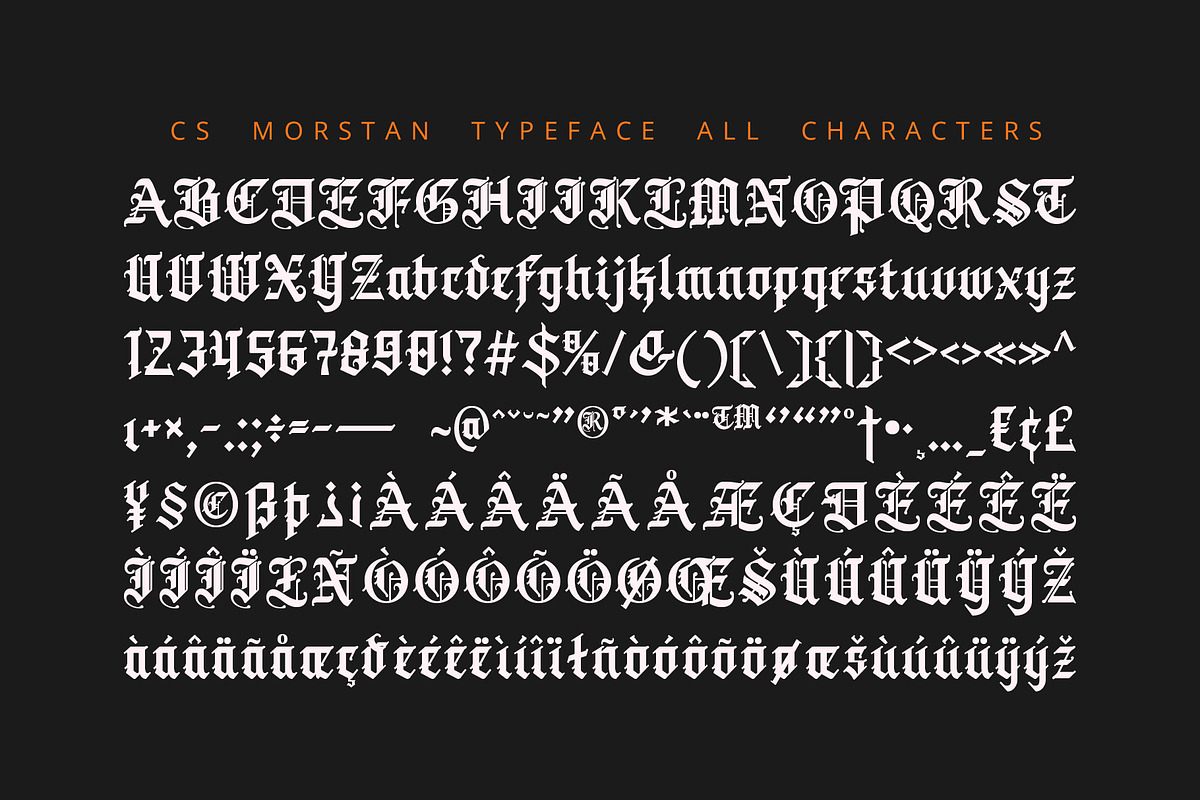 CS Morstan – Old English Font, a Blackletter Font by Craft Supply Co. (Photo 8 of 8)