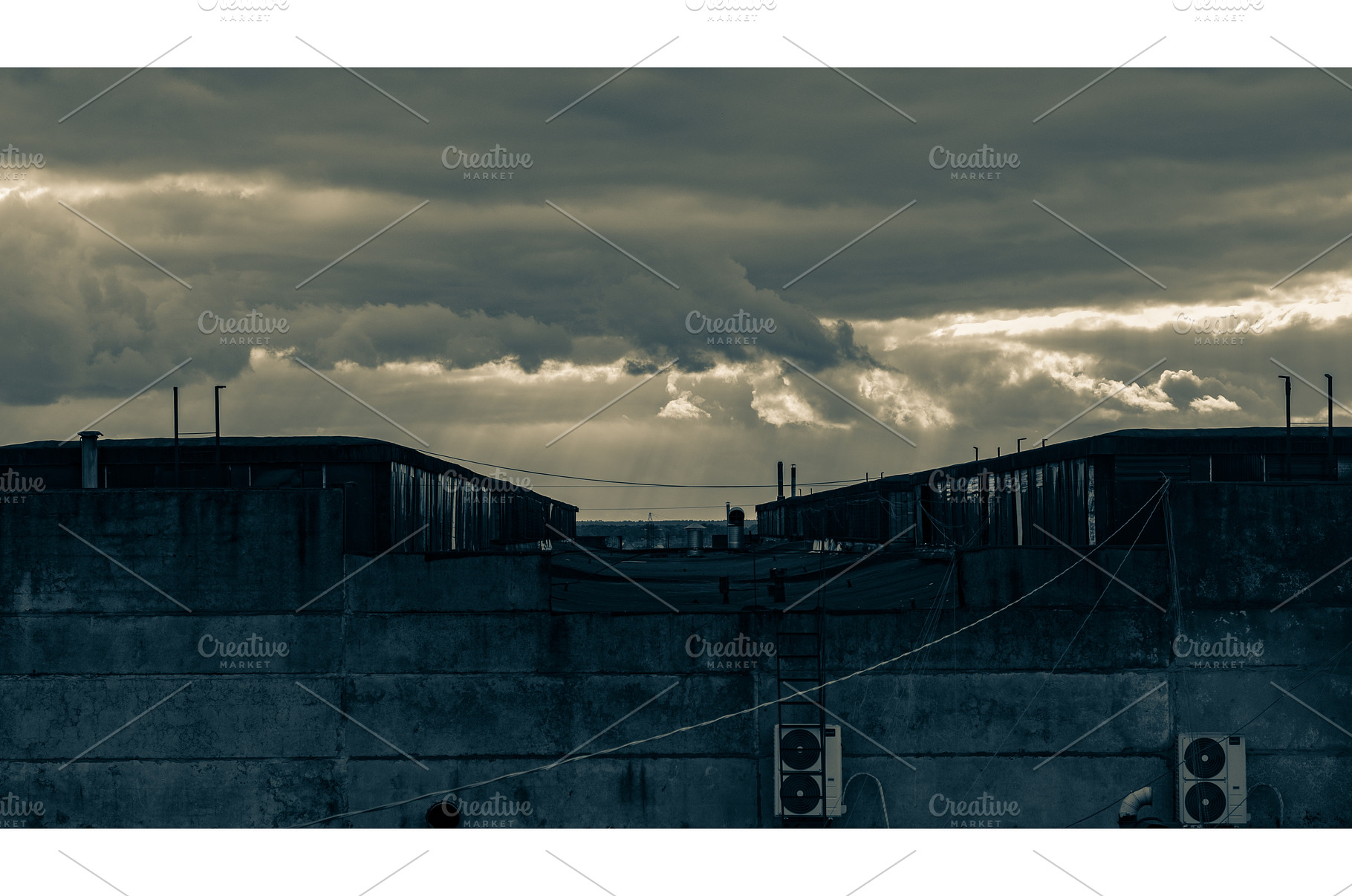 Abandoned Rooftop at Dusk. Moody, an Architecture Photo by Rohan Photography