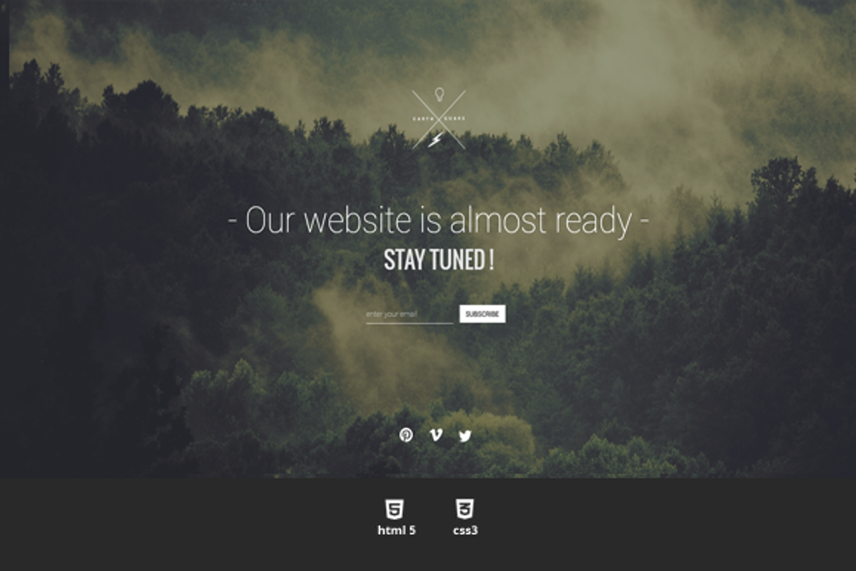 Universal Coming Soon HTML Template, a Websites & App Template by earthquake (Photo 1 of 3)