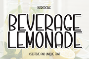 Beverage Lemonade | Script Font, a Script Font by Scratchones (Thumbnail 1 of 8)