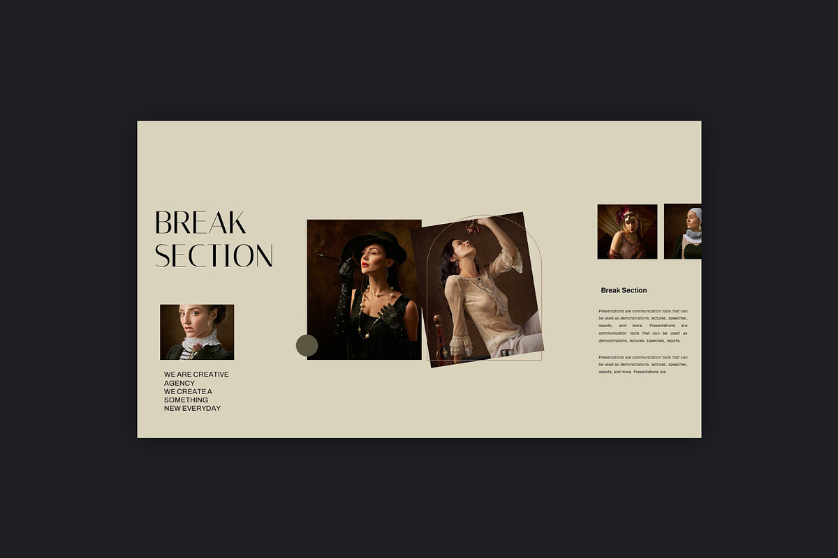 Historical Brand Google Slides, a Presentation Template by Dirtytemp Studio (Photo 4 of 10)