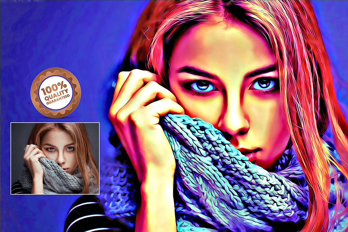 Realistic Oil Painting Art, an Action Add-On by U_Design (Photo 13 of 15)