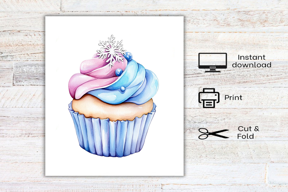 Christmas Pastel Cookie Clipart, an Illustration by Canvas Craft (Photo 8 of 8)