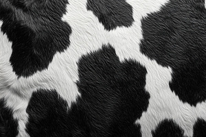 Black and white cowhide texture show, a Photo by Tanuart