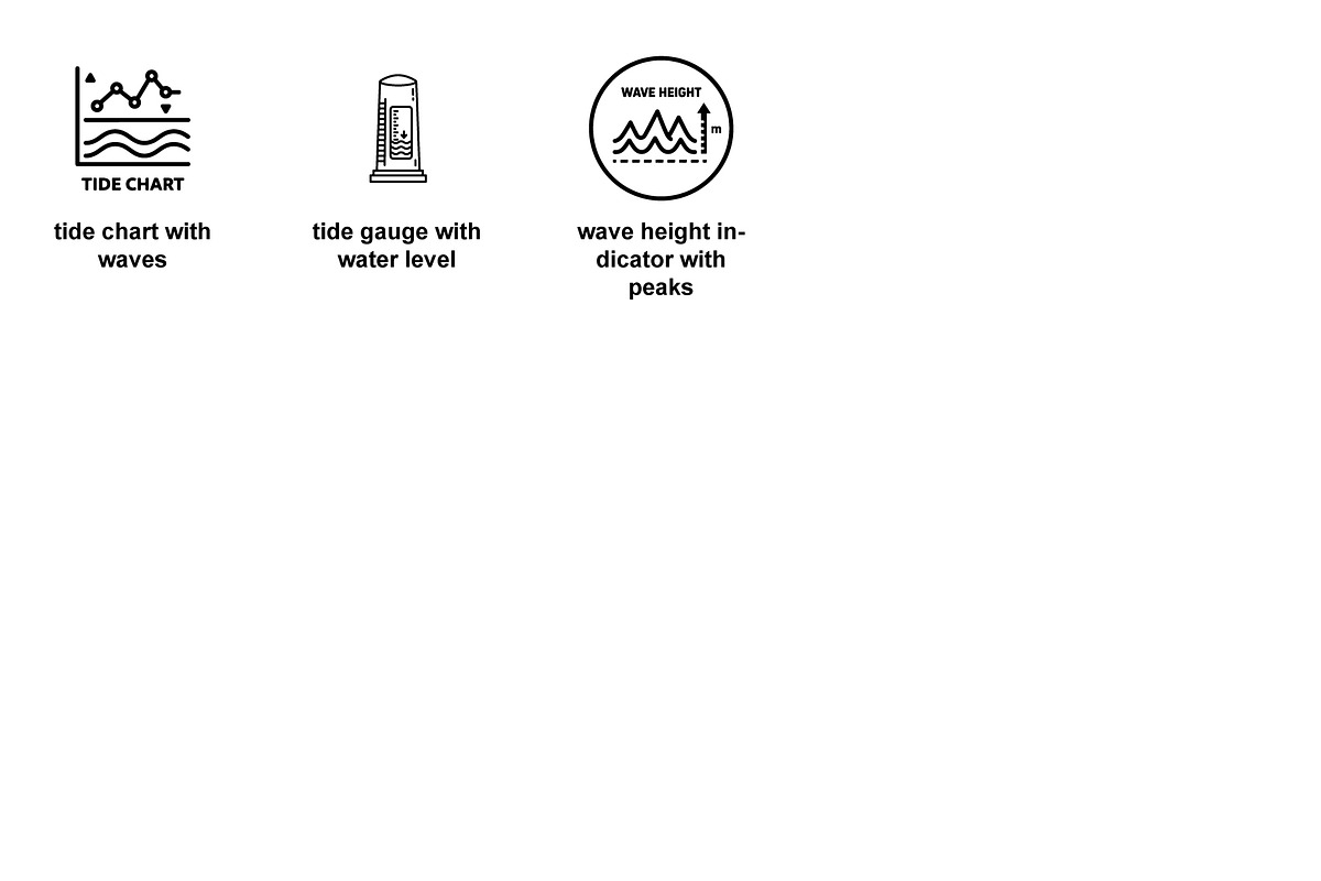Marine navigation instruments Icons, an Outline Icon by Nurlan's shop (Photo 6 of 6)