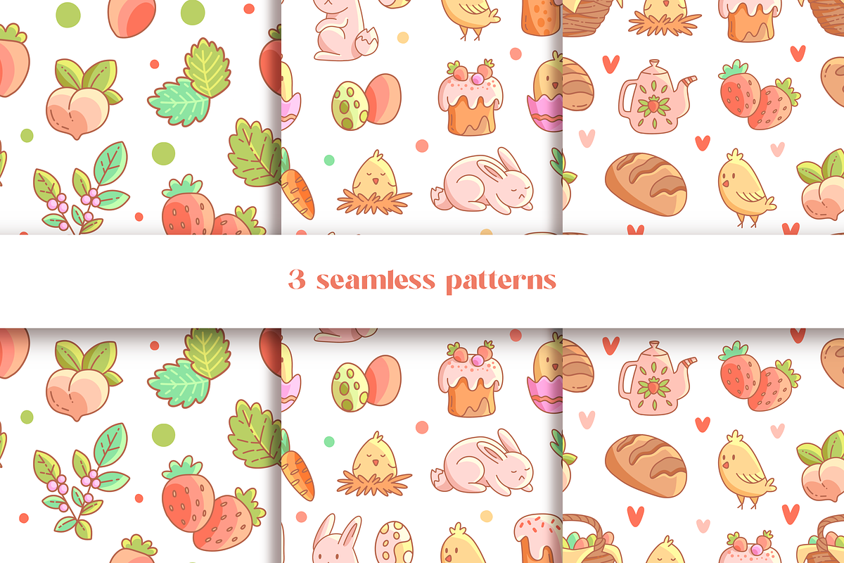Cute Easter Illustrations & Patterns, an Object Graphic by Moon House Shop (Photo 3 of 4)
