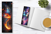 Butterfly Printable Bookmarks, an Illustration by Watercolor design (Thumbnail 3 of 4)