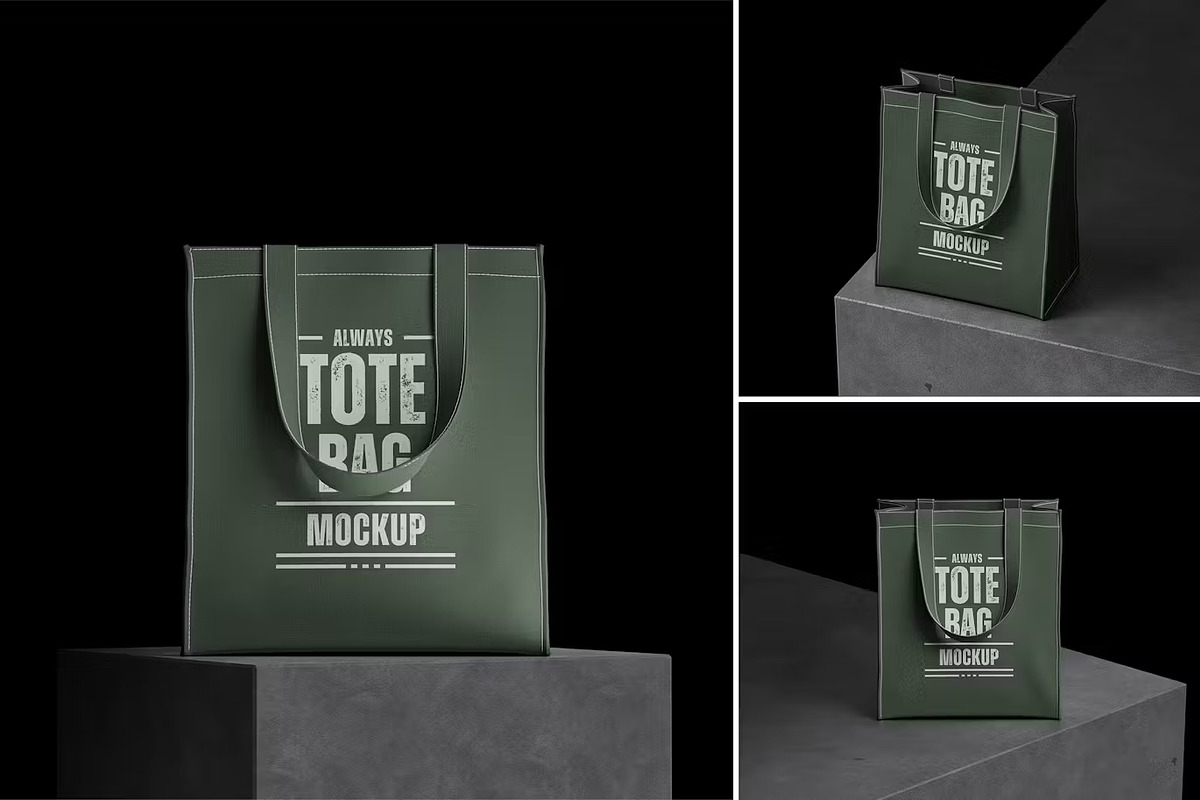 Tote bag Mockup Set, a Merchandise Mockup by GearShift (Photo 1 of 4)
