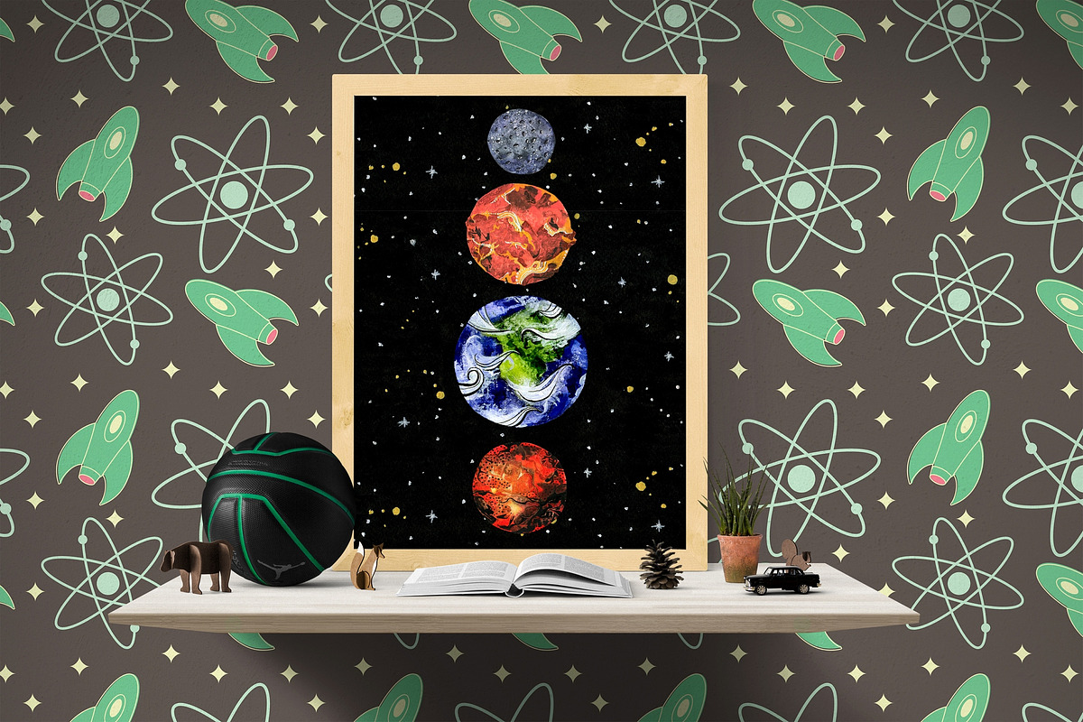 Watercolor, you are just space!, a Texture Illustration by Satika (Photo 3 of 9)