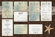 Beach Wedding Invitation Pack, an Invitation Template by Knotted Design (Thumbnail 4 of 4)