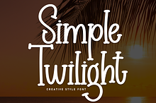 Simple Twilight | Script Font
