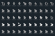 set of letter B logo design vector, a Branding & Logo Template by BARONSTD (Thumbnail 3 of 4)