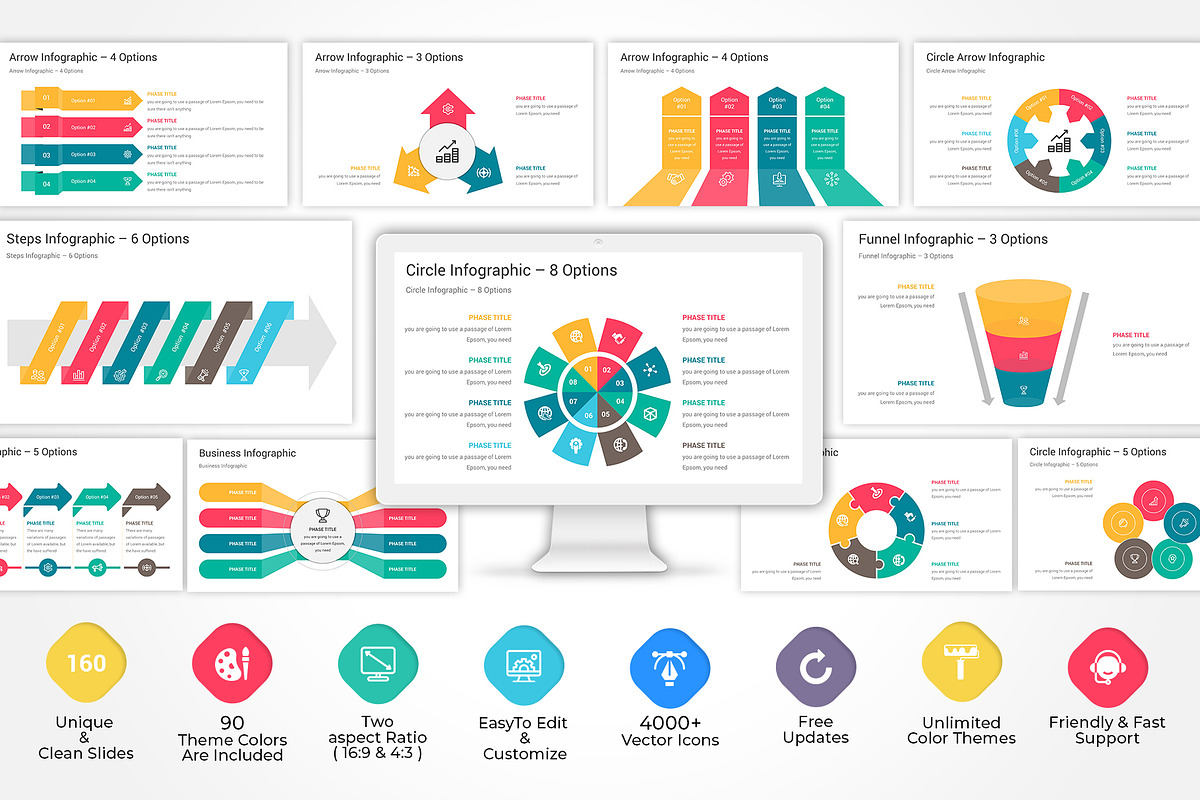 Infographics Pack1 Template, a Presentation Template by GraphicStan (Photo 2 of 20)