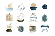 Japandi - abstract watercolor set, a Texture Graphic by KatsiarynaKa (Thumbnail 7 of 19)